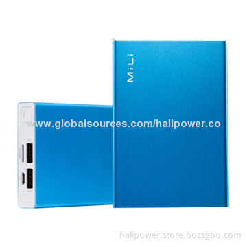 Rechargeable Power Packs with Aluminum Case, 6,000mAh Capacity
